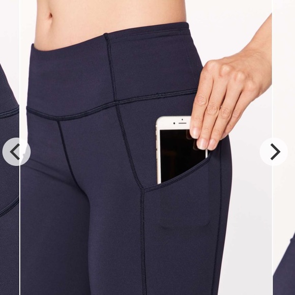 *SOLD* Lululemon “Run on Tight” 25” (size 2) NAVY - Picture 5 of 8